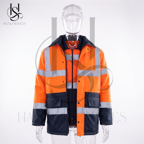 Ensemble Parka d'Hiver & Gilet Haute Visibilité Pro